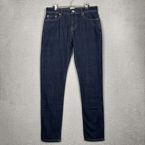 Flint &‎ Tinder Jeans Mens 30x34 Blue Dark Wash Slim Tapered Denim Huckberry